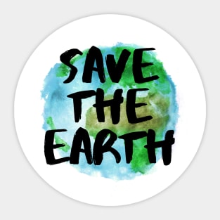 SAVE THE EARTH - environmental Sticker